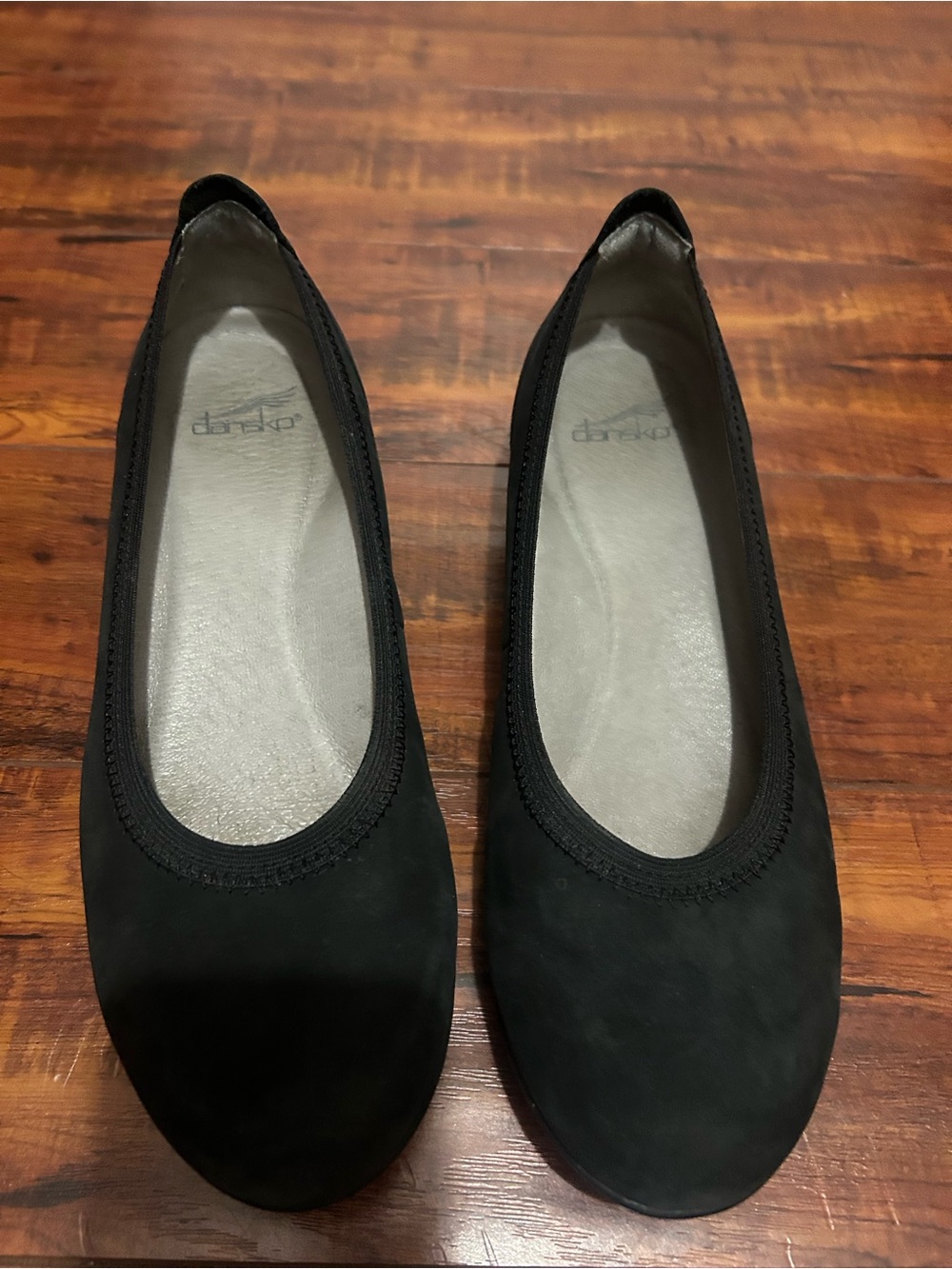 Dansko Black slip on comfort shoes
